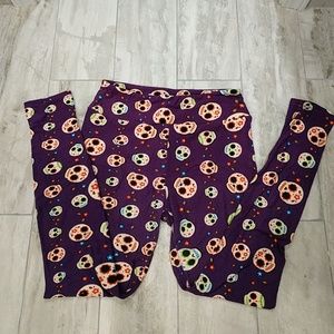 OS sugar skull Lularoe leggings, Halloween!